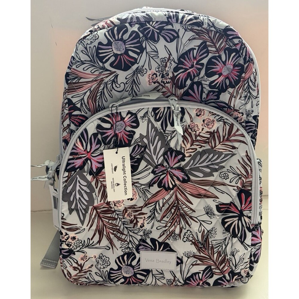 NWT Vera Bradley Sun Washed Tropical Ultralight Backpack with Quilted Finish